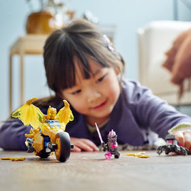 LEGO NINJAGO golden dragon wings with spikes for dynamic play