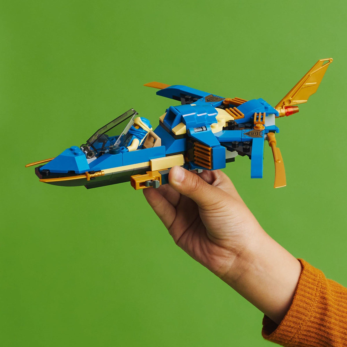 LEGO NINJAGO Jay's Lightning Jet EVO cockpit minifigure for authentic control