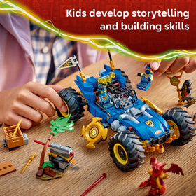 LEGO NINJAGO Jay's Transforming Car spring-loaded shooter for action scenes
