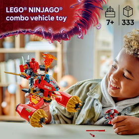 LEGO NINJAGO Kai Mech splits into two vehicles for versatile battles