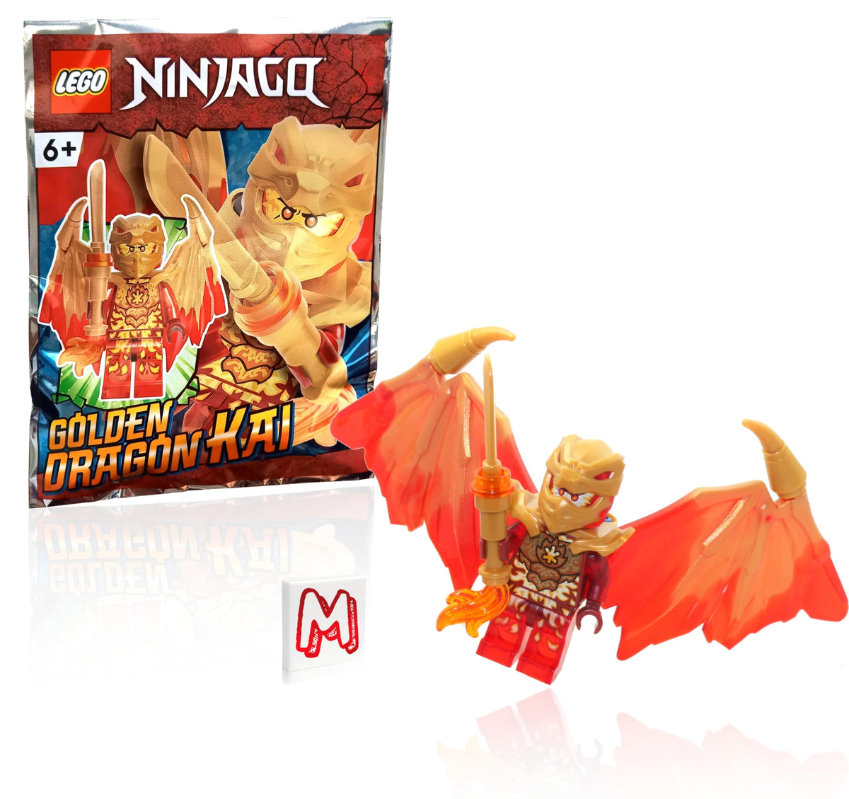 LEGO NINJAGO Kai Minifigure loose parts ready to build.
