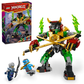 LEGO NINJAGO Lloyd’s Elemental Power Mech in a dynamic action pose.