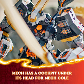 LEGO NINJAGO Cole minifigure included for immersive role-play.