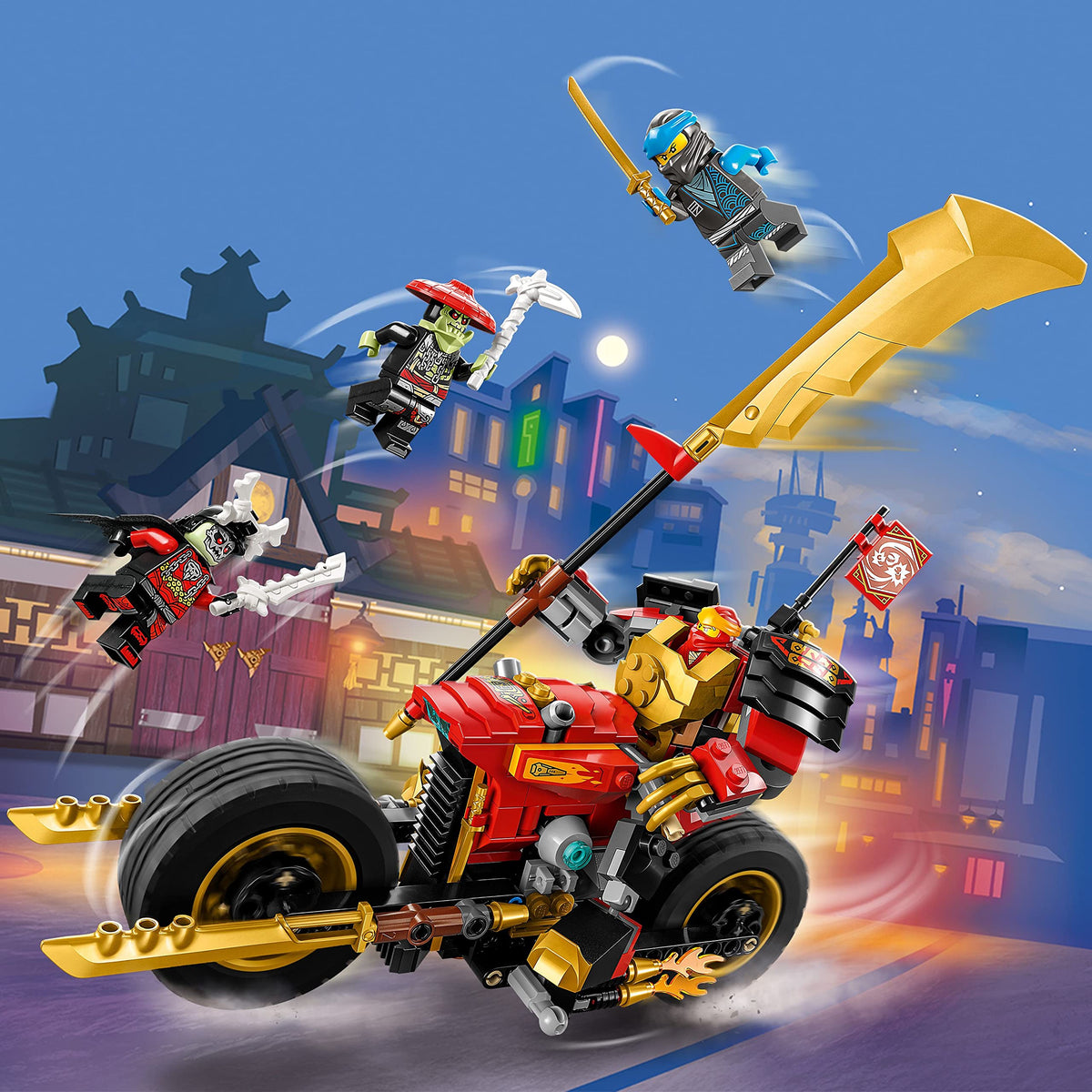 LEGO NINJAGO mech figure poseable for dynamic play scenes.