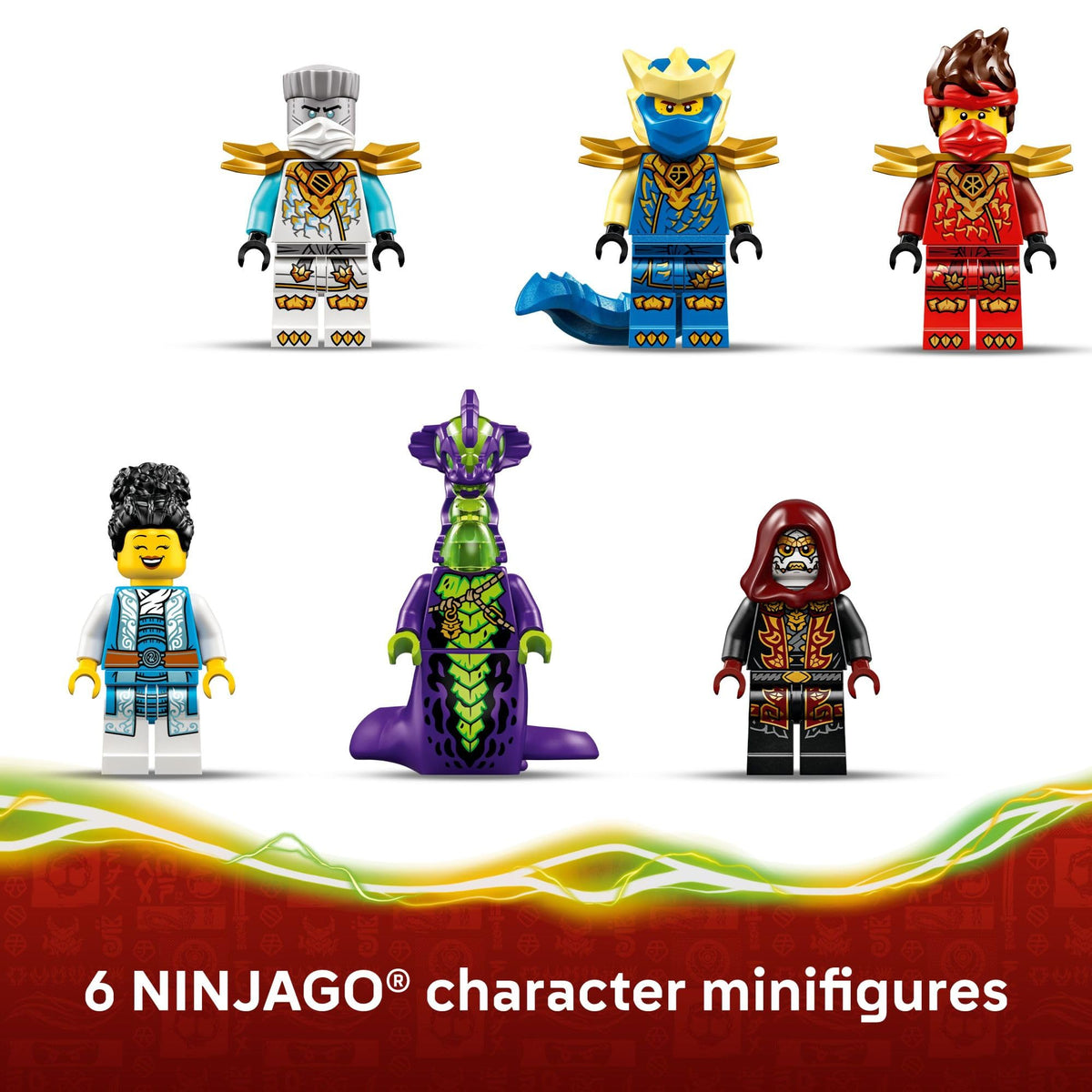 LEGO NINJAGO helicopter with opening cockpit and rotating blades.