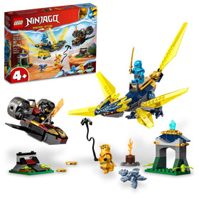 LEGO NINJAGO Nya jet for quick-start play and easy building.