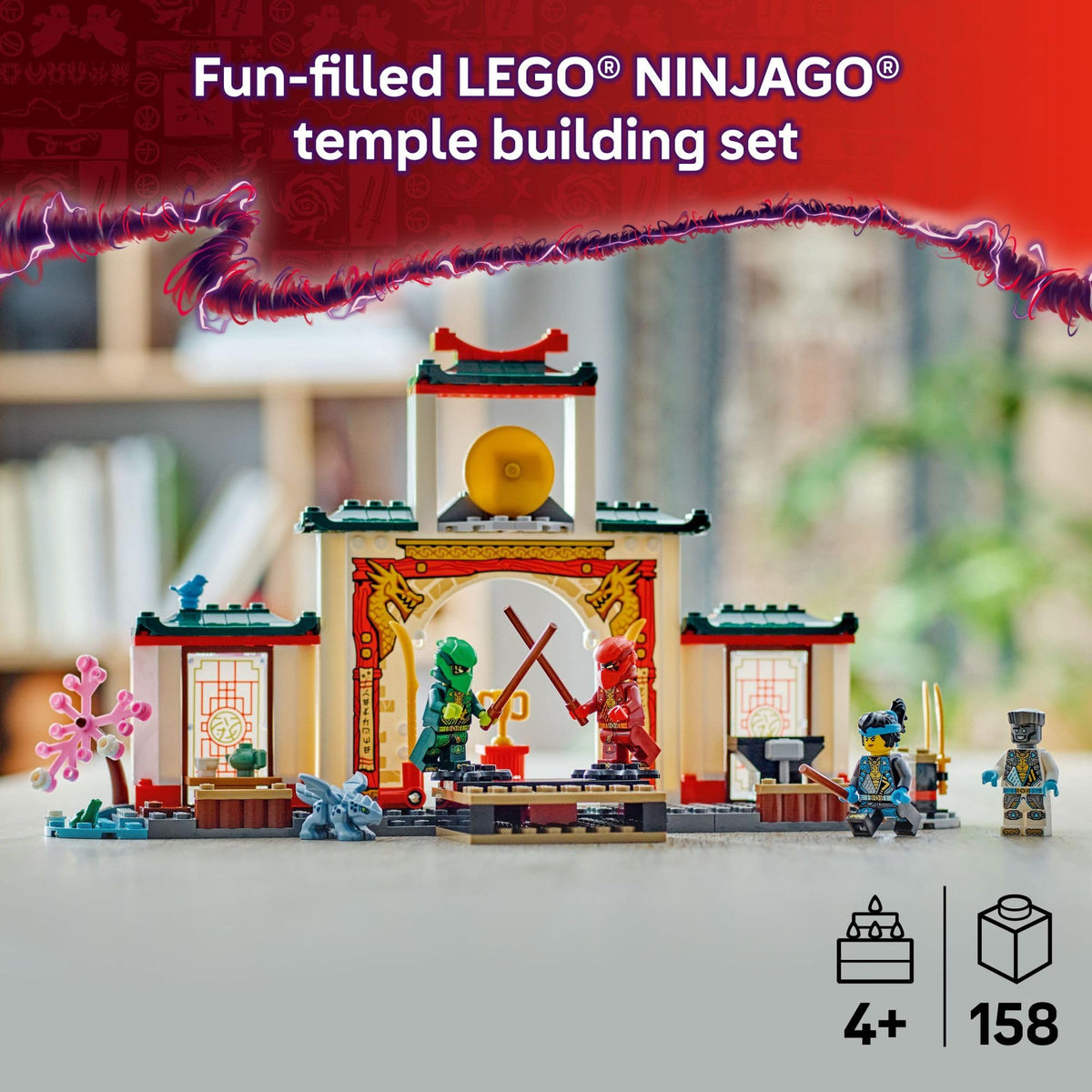 LEGO NINJAGO teahouse and garden scene for creative storytelling