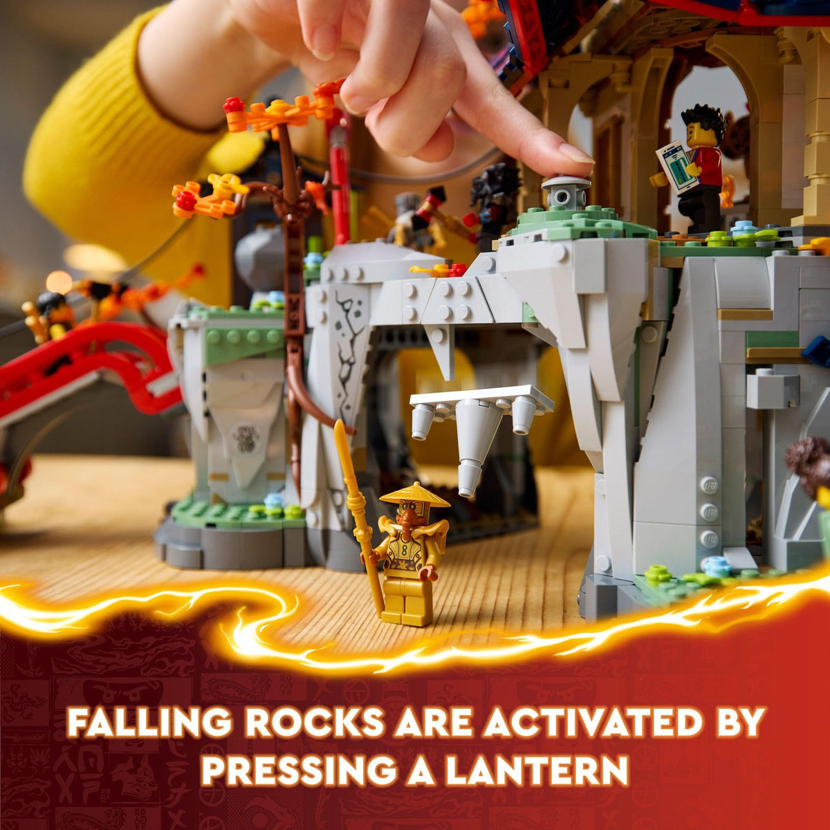 LEGO NINJAGO temple hidden chambers with secret passages