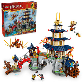 LEGO NINJAGO Tournament Temple City battle arena display and play