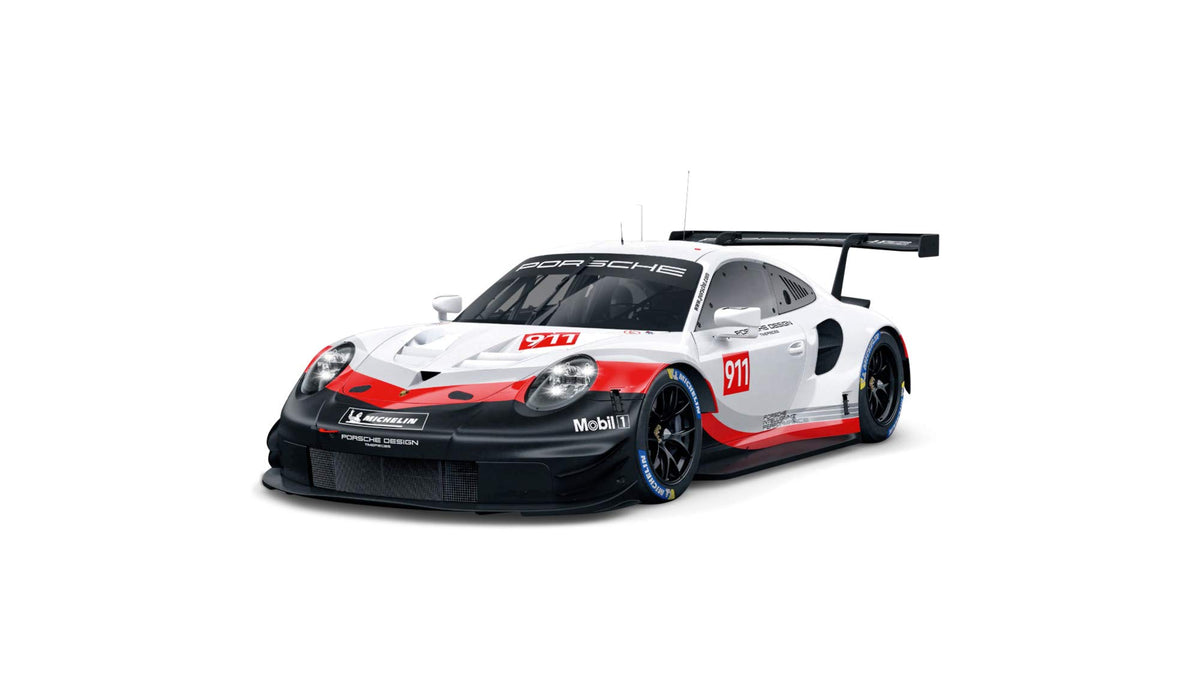 LEGO Porsche 911 RSR dimensions shown for display-ready scale and space planning