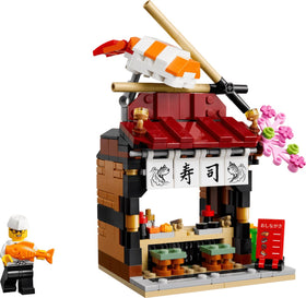 LEGO Restaurants of the World Japan restaurant model with display-ready design