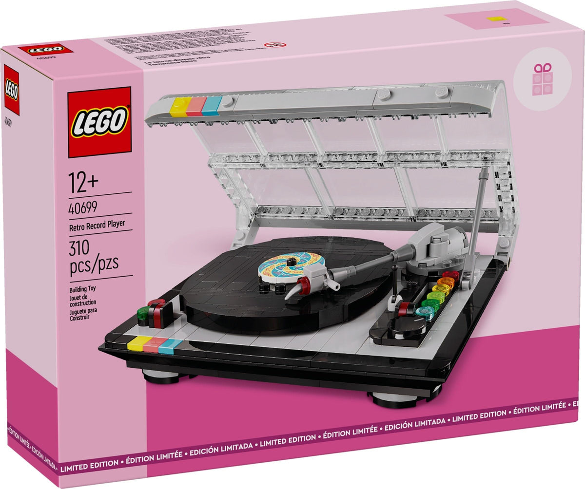 LEGO Retro Record Player assembled for creative play at home