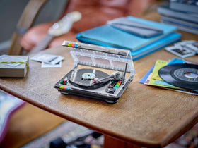 LEGO Retro Record Player Limited Edition box enhances display