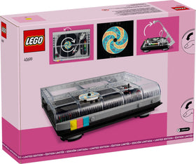 LEGO Retro Record Player LP records detail for realistic play