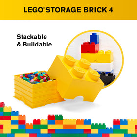 LEGO Room Copenhagen yellow brick drawer in a child's play corner.