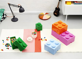 LEGO Room Copenhagen yellow brick drawer stacked with other units.