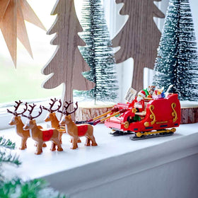 LEGO Santa's Sleigh four reindeer ready for imaginative journeys and storytelling