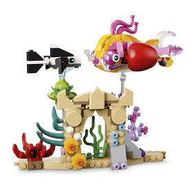 LEGO Sea Animals 6-figure display showcases diverse ocean wildlife and easy rearrangement.