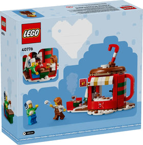LEGO 40776 mug-model detail with marshmallows and candy cane for festive flavor