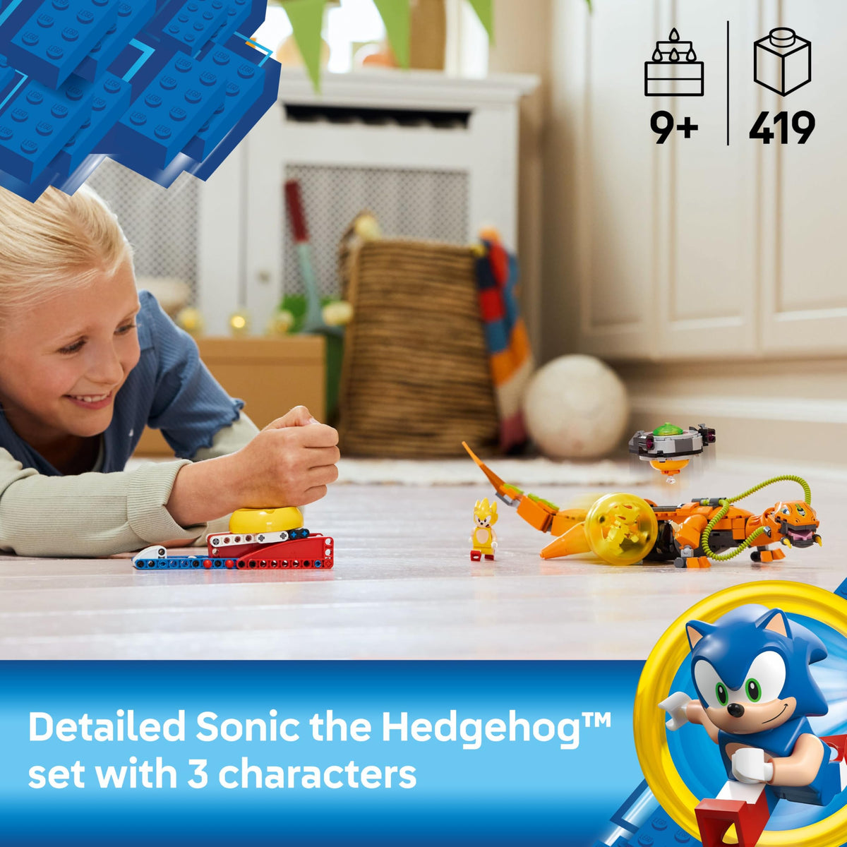 LEGO Sonic Biolizard figure — poseable for dramatic chase scenes and set-building.