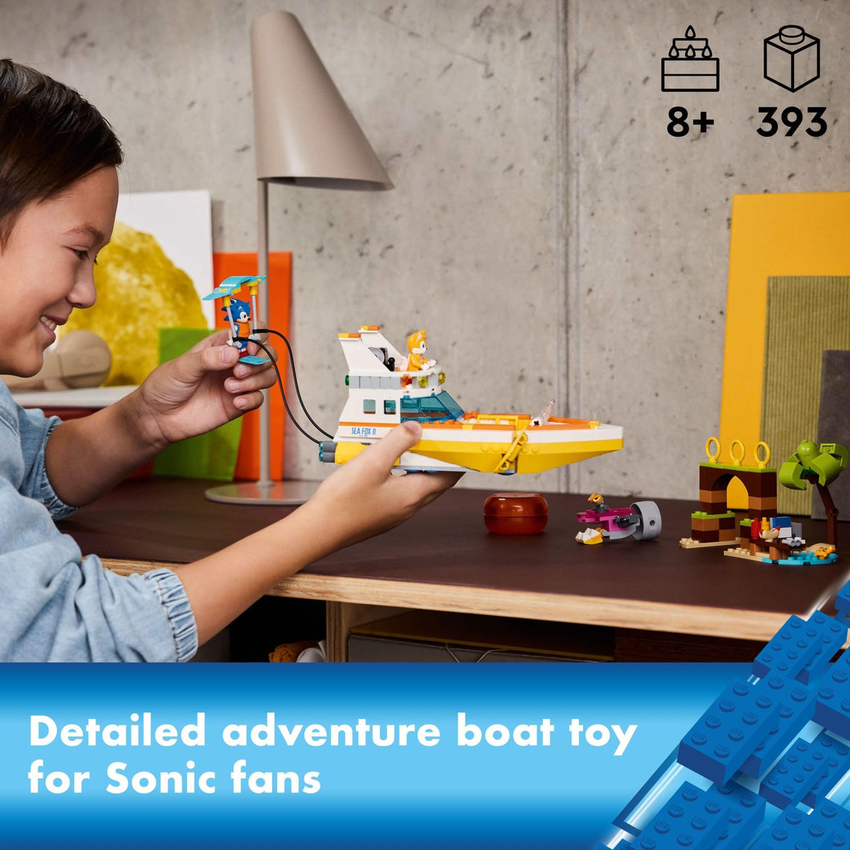 LEGO Sonic Tails boat karaoke-dance area to inspire party play