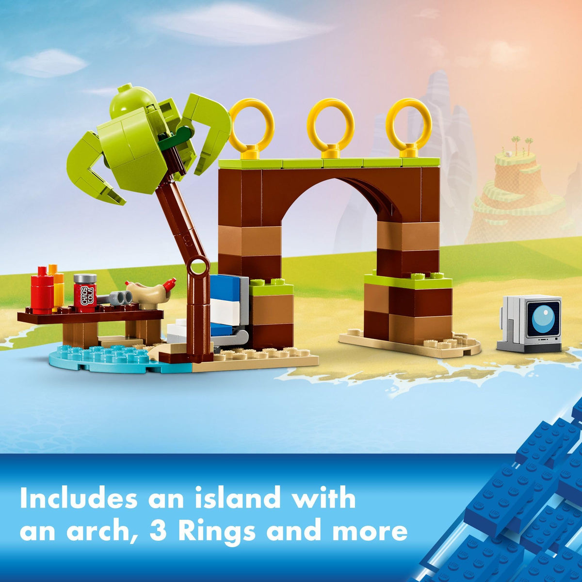 LEGO Sonic and Tails figures with expressive faces for storytelling