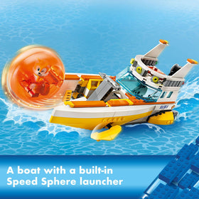 LEGO Sonic the Hedgehog island arch with three Rings for exploration