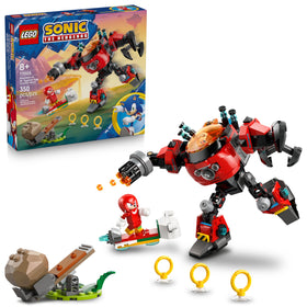 LEGO Sonic Knuckles minifigure in mid-action promotes imaginative play.