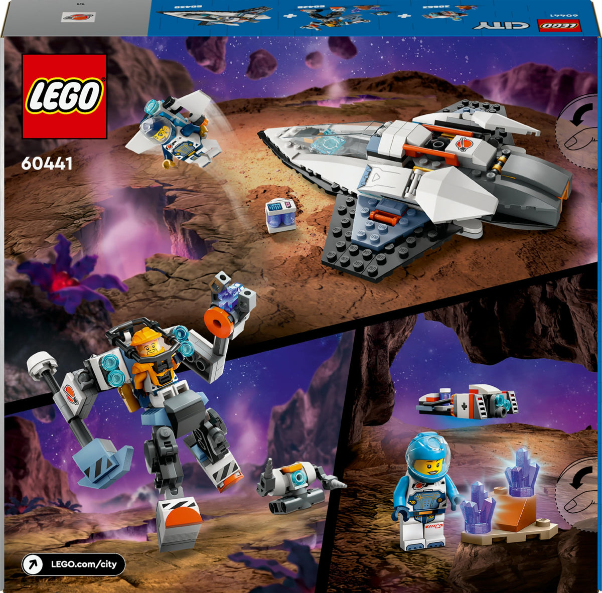 LEGO Space Explorers Pack minifigures and crystals spark storytelling during play