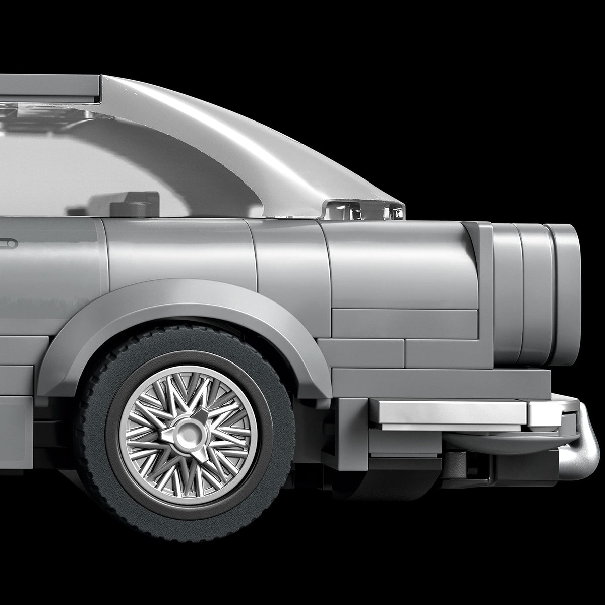 LEGO Speed Champions 007 Aston Martin DB5 side profile emphasizes scale modeling for play and display