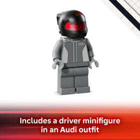 LEGO Speed Champions Audi Revolut F1 Team R26 minifigure driver for roleplay action