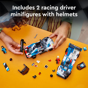 LEGO Speed Champions driver minifigures ready for race-day action.
