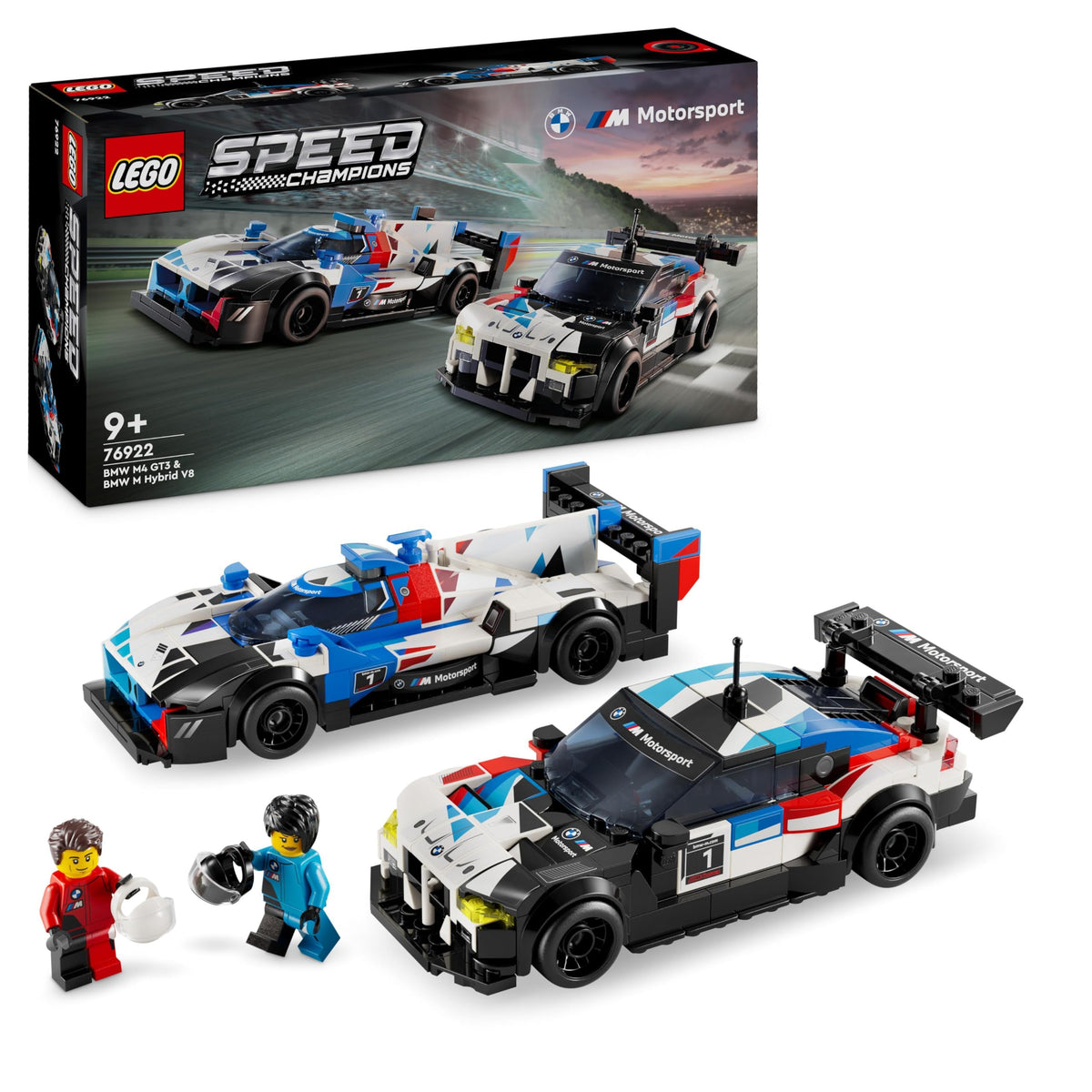 LEGO Speed Champions BMW M4 GT3 front view for authentic display and play