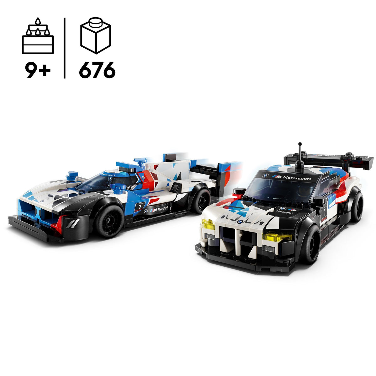 LEGO Speed Champions BMW M4 GT3 rear diffuser detail for realistic presentation