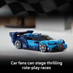 LEGO Speed Champions Bugatti Vision Gran Turismo eight-eye headlights capture iconic styling