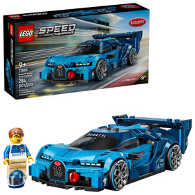 LEGO Speed Champions Bugatti Vision Gran Turismo front grille detail for authentic display
