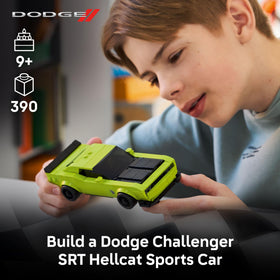LEGO Speed Champions Dodge Challenger SRT Hellcat rear view for dynamic racing visuals