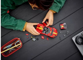 LEGO Speed Champions Ferrari 812 Competizione side view showcasing sleek lines