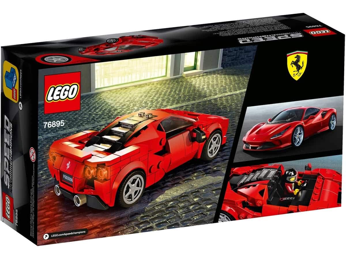 LEGO Speed Champions Ferrari F8 Tributo build-in-progress shot invites creative assembly