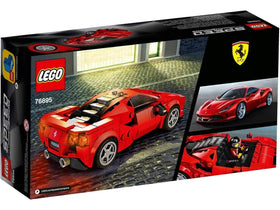 LEGO Speed Champions Ferrari F8 Tributo build-in-progress shot invites creative assembly