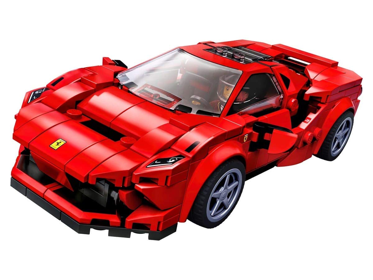 LEGO Speed Champions Ferrari F8 Tributo minifigure adds authentic race-day role-play