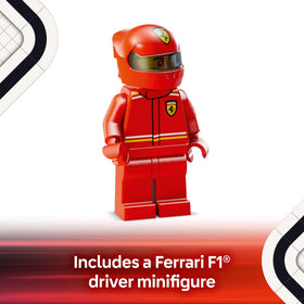LEGO Speed Champions Ferrari SF-24 F1 driver minifigure with Ferrari outfit