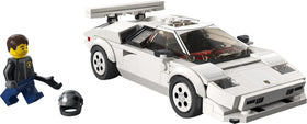 Lego Lamborghini Countach 76908 is built for display and imaginative racing action.