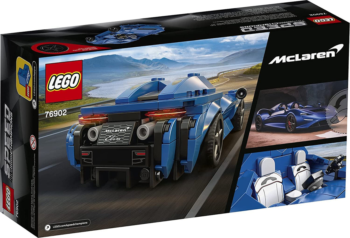 LEGO Speed Champions McLaren Elva 76902 minifigure for racing stories.