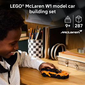 LEGO Speed Champions McLaren W1 cockpit detail for immersive play