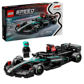 LEGO Speed Champions Mercedes-AMG F1 W15 cockpit opens for immersive play