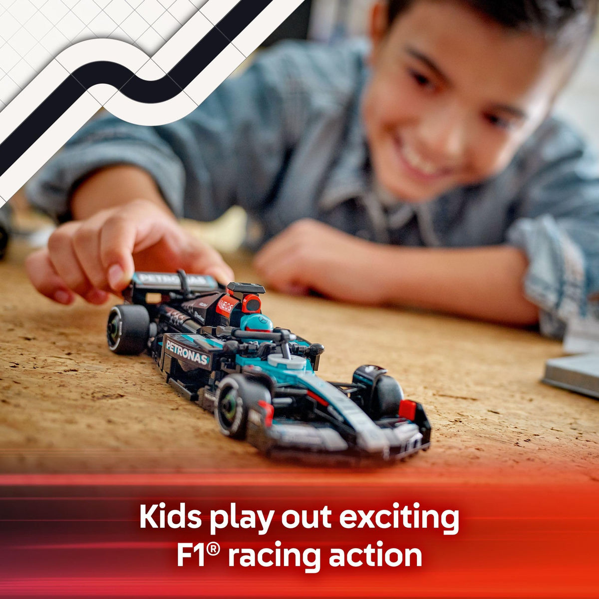 LEGO F1 W15 suspension and wishbone detail for realism during races