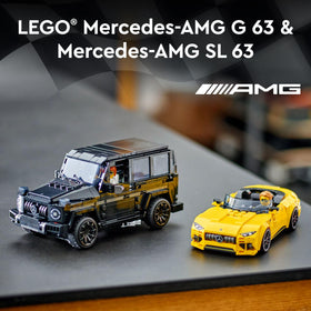 Mercedes-AMG G 63 side view showing SUV styling for display and play.