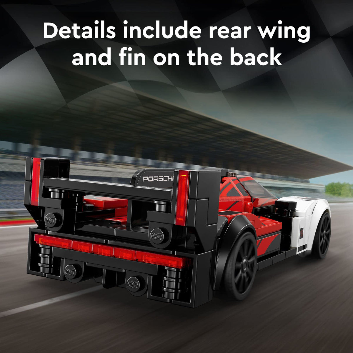 LEGO Speed Champions Porsche 963 76916 detailed livery echoes 1980s Porsche racing heritage