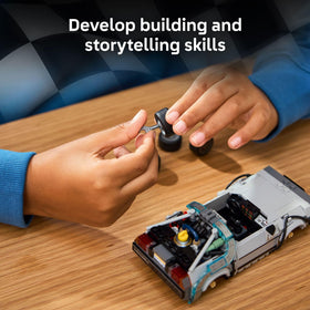 LEGO Speed Champions Time Machine flying version with Mr. Fusion for movie-inspired builds